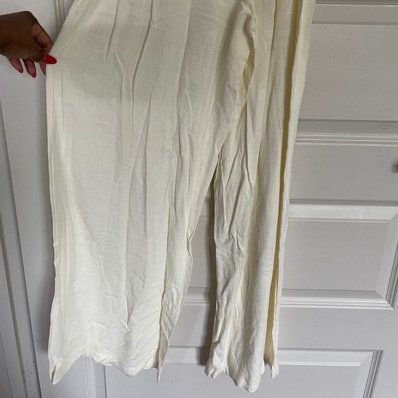 JustFab Off Shoulder Jumpsuit In Cream - Picture 7 of 11